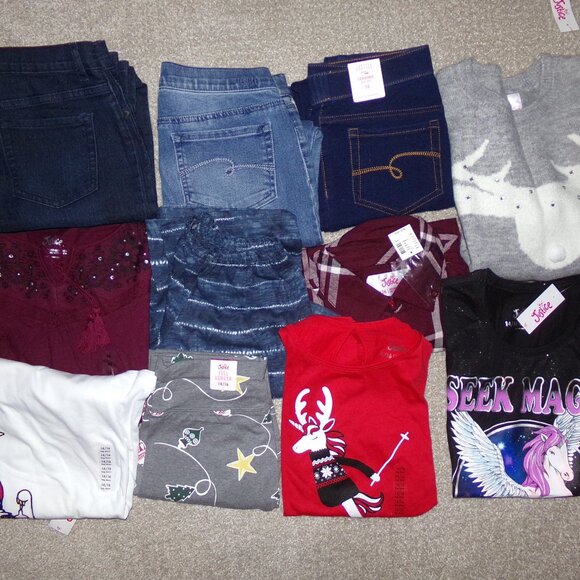 LOT NEW GIRLS JUSTICE ABERCROMBIE PLACE CLOTHING SZ 14 14/16